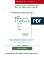 Instant Download The Provost S Handbook The Role of The Chief Academic Officer 1st Edition James Martin PDF All Chapter