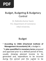 Budgeting and Budgetary Control