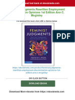 (PDF Download) Feminist Judgments Rewritten Employment Discrimination Opinions 1st Edition Ann C. Mcginley Fulll Chapter