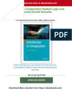 PDF Introduction To Computation Haskell Logic and Automata Donald Sannella Download