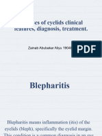 Diseases of Eyelids Clinical Features, Diagnosis, Treatment