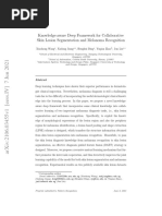 Knowledge-Aware Deep Framework For Collaborative Skin Lesion Segmentation and Melanoma Recognition