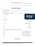 End of Unit 3 Test