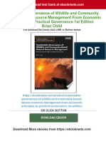 Get Sustainable Governance of Wildlife and Community Based Natural Resource Management From Economic Principles To Practical Governance 1st Edition Brian Child Free All Chapters