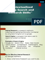 Contextualized Online Search and Research Skills Edited