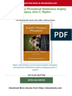 Instant Download English Malagasy Phrasebook Rakibolana Anglisy Malagasy John C. Rigdon PDF All Chapter