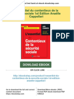 (PDF Download) L Essentiel Du Contentieux de La Sécurité Sociale 1st Edition Anaëlle Cappellari Fulll Chapter