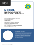 Modul Pelatihan Microsoft Word 2013