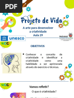 Unesco Paraná - Projeto de Vida - Aula 29 - Criatividade