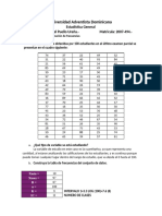 Ejercicios Distribución de Frecuencias