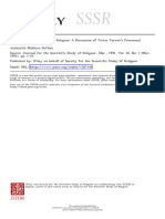 Mathieu Deflem - Ritual, AntiStructure and Religion, A Discussion of Victor Turner's Processual Symbolic Analysis-1991