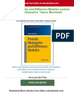 Full Download Periodic Monopoles and Difference Modules Lecture Notes in Mathematics Takuro Mochizuki PDF