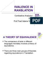 Equivalence in Translation