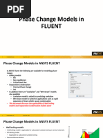 Phase Change Models in Fluent