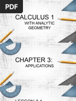 Calculus 1. Chapter 3