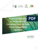 TDR - Appel À Candidature Consultant Coordonnateur Task Force Régionale 29042024