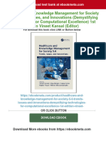 Healthcare and Knowledge Management For Society 5.0: Trends, Issues, and Innovations (Demystifying Technologies For Computational Excellence) 1st Edition Vineet Kansal (Editor) 2024 Scribd Download