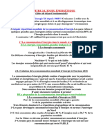 La Consommation Denergie Dans Le Monde