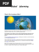 Global Warming: What Is The Greenhouse Effect?