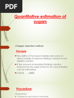 Quantitative Estimation of Sugars