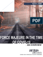 Force Majeure in The Time of Covid 19 - An Overview