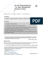 Management of Pneumonia Syndromes in The Hospital