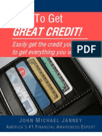 How To Get Great Credit