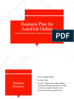 AutoHub Online Business Plan