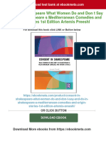 Consent in Shakespeare What Women Do and Don T Say and Do in Shakespeare S Mediterranean Comedies and Origin Stories 1st Edition Artemis Preeshl