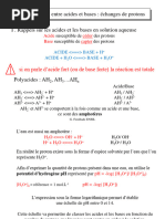 Cours Acides-Bases Chimie Des Solutions