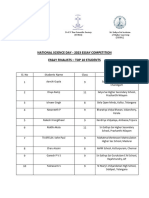 Competitions Finalist List NSD 2023