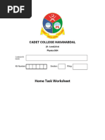 Physics-9ABCD Summer Home Task 2024