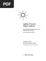 Agilent X-Series Signal Analyzer: N9010A EXA Specifications Guide