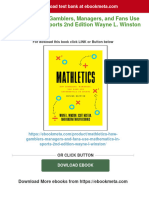 Mathletics: How Gamblers, Managers, and Fans Use Mathematics in Sports 2nd Edition Wayne L. Winston