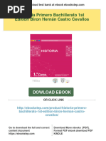 Full Download Historia Primero Bachillerato 1st Edition Biron Hernán Castro Cevallos PDF