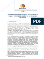 Programa Médico Funcional Del Area de Salud de Pedernales