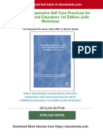 (FREE PDF Sample) Culturally Responsive Self Care Practices For Early Childhood Educators 1st Edition Julie Nicholson Ebooks