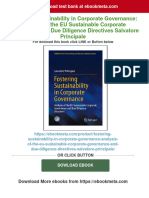 Fostering Sustainability in Corporate Governance: Analysis of The EU Sustainable Corporate Governance and Due Diligence Directives Salvatore Principale Download PDF