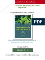 Instant Download Bioremediation of Toxic Metal (Loid) S 1st Edition Anju Malik PDF All Chapter