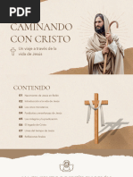 Presentación Vida de Jesucristo Collage Beige