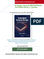 Get Embedded Systems Design Using The MSP430FR2355 LaunchPad 2nd Edition Brock J. Lameres Free All Chapters