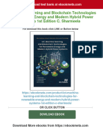 Iot, Machine Learning and Blockchain Technologies For Renewable Energy and Modern Hybrid Power Systems 1St Edition C. Sharmeela