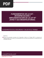 Fundamentos de La Sst-E Interpretación de La Ley 29783 y Su Modificatoria