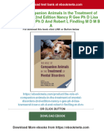 Get The Role of Companion Animals in The Treatment of Mental Disorders 2nd Edition Nancy R Gee PH D Lisa Townsend LCSW C PH D and Robert L Findling M D M B A Free All Chapters