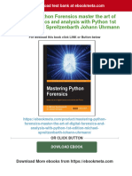 Mastering Python Forensics Master The Art of Digital Forensics and Analysis With Python 1st Edition Michael Spreitzenbarth Johann Uhrmann