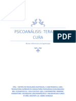 Trabajo Sobre Terapia y Cura en Psicoanálisis Final