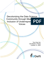 Decolonizing The Data Science Community Through Meaningful Inclusion of Underrepresented Voices