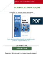 Instant Download 100 Cases in Acute Medicine 2nd Edition Henry Fok PDF All Chapter