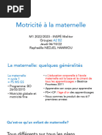 TD Maternelle M1 2022