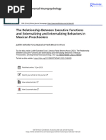 The Relationship Between Executive Functions and Externalizing and Internalizing Behaviors in Mexican Preschoolers